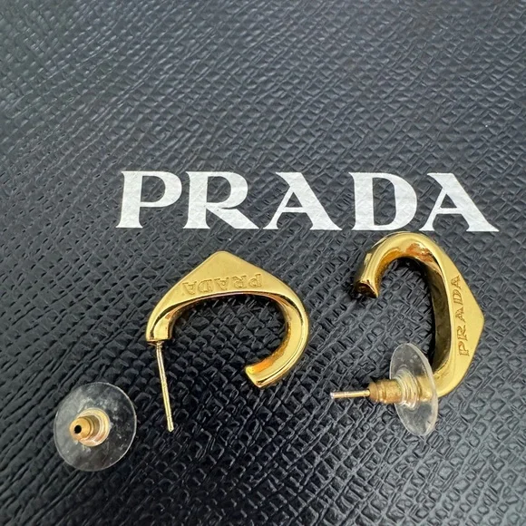 Prada Gold Earrings - Picture 3 of 6